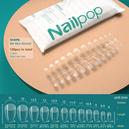 NAILPOP 120pcs Acrylic False Nails – Versatile Nail Tips for DIY &amp; Professional Manicures - Luminessbty