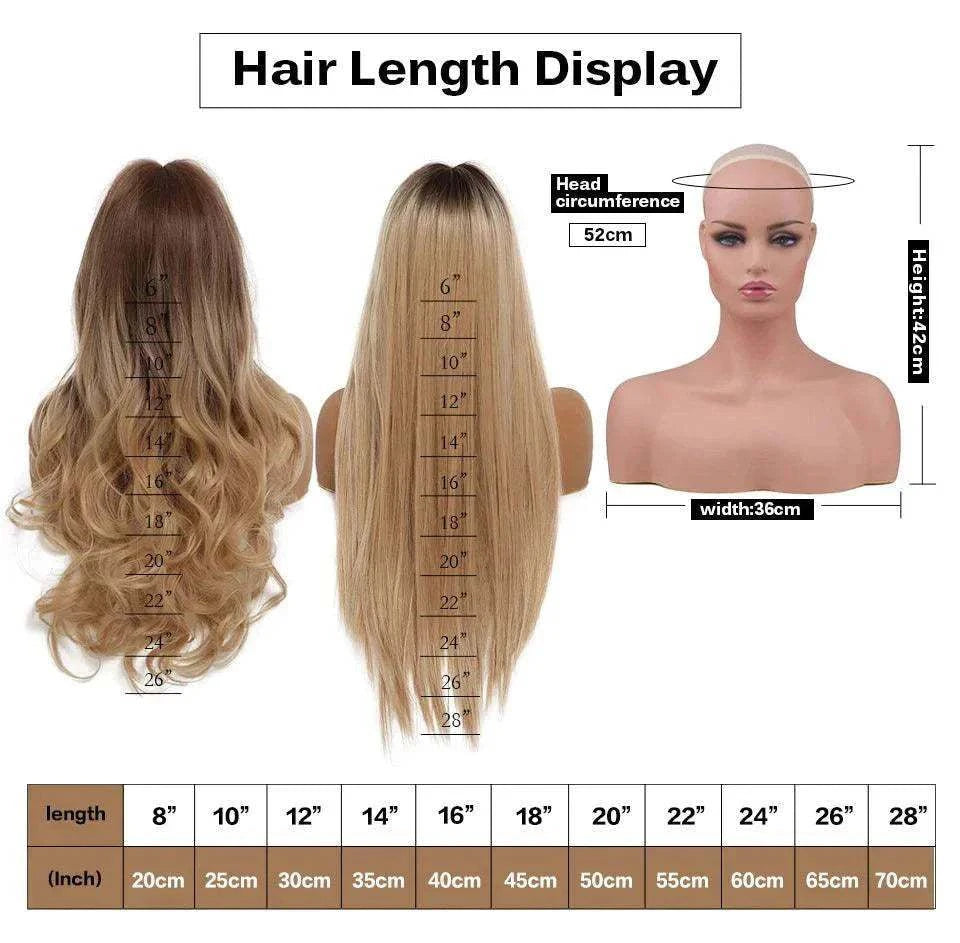 Synthetic Blonde Wig by Luminess Store