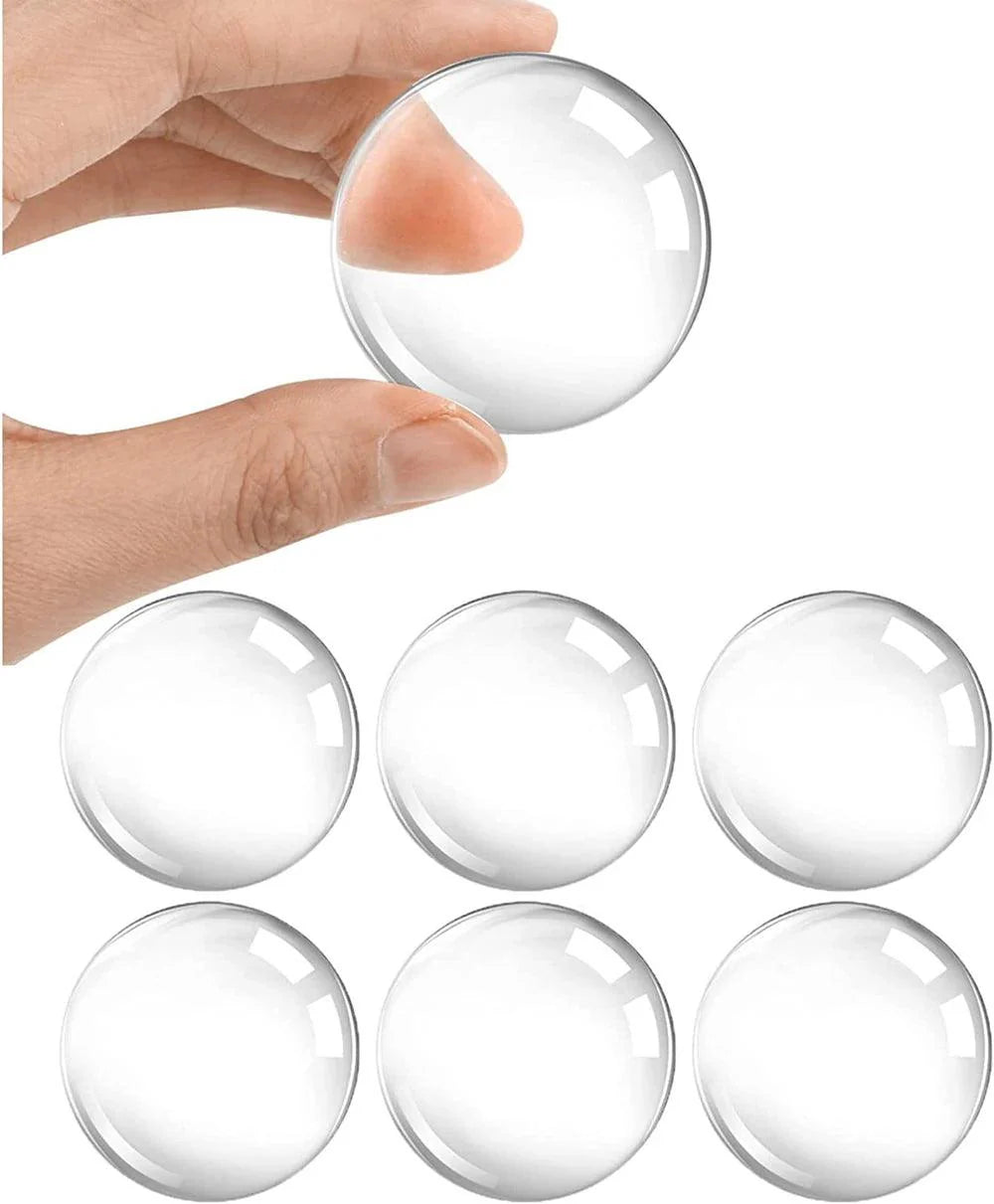 Round transparent soft silicone non-slip door stopper set.