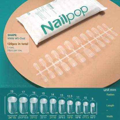 NAILPOP 120pcs Acrylic False Nails – Versatile Nail Tips for DIY &amp; Professional Manicures - Luminessbty