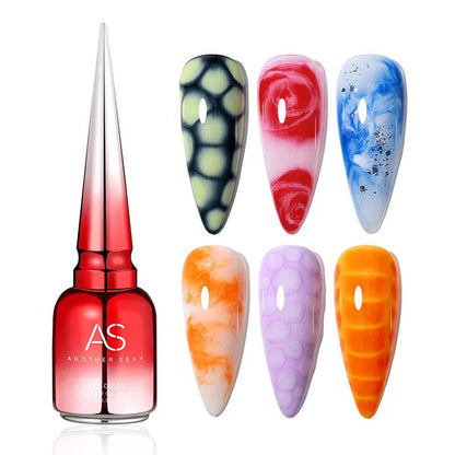 AS Clear Blooming Gel Polish 15ml - UV/LED Long-Lasting Nail Gel Paint for Salon-Quality Results - Luminessbty