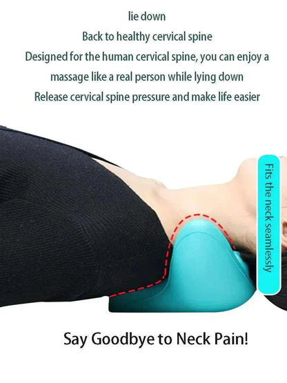 RBX neck and shoulder massager pillow relieving cervical spine tension for pain relief.