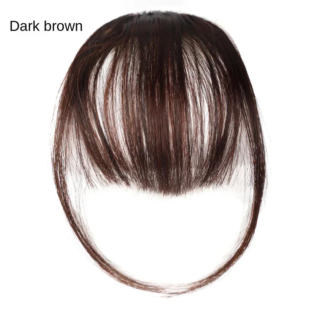 Fake Air Bangs Hair Styling Tool – Thin Synthetic Clip-In Fringes for Instant Volume and Style - Luminessbty