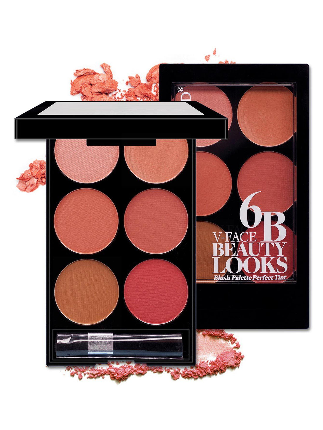 Multi-Color Blush Palette – 6-Shade Makeup Collection for a Flawless Glow - Luminessbty