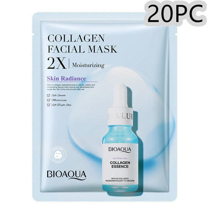 Hydrating Collagen Face Mask for Firming and Rejuvenation - Luminessbty