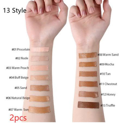 Oil-Control Liquid Foundation - Full Coverage Concealer in 13 Shades - Luminessbty