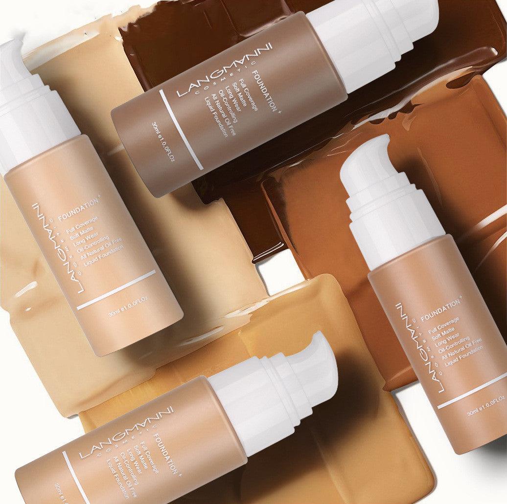 Oil-Control Liquid Foundation - Full Coverage Concealer in 13 Shades - Luminessbty