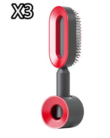 Self-Cleaning Hair Brush with Airbag Massage &amp; Anti-Static Design - Luminessbty