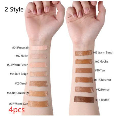 Oil-Control Liquid Foundation - Full Coverage Concealer in 13 Shades - Luminessbty