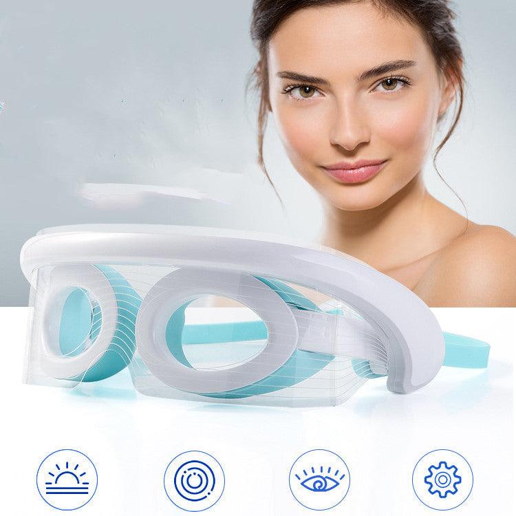 LED Photon Eye Massager - Anti-Aging Vibration Therapy with Hot Compress for Skin Tightening &amp; Relaxation - Luminessbty