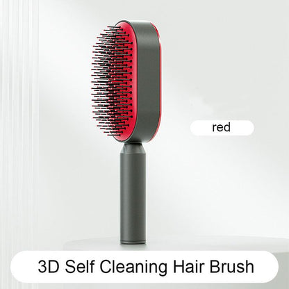 Self-Cleaning Hair Brush with Airbag Massage &amp; Anti-Static Design - Luminessbty