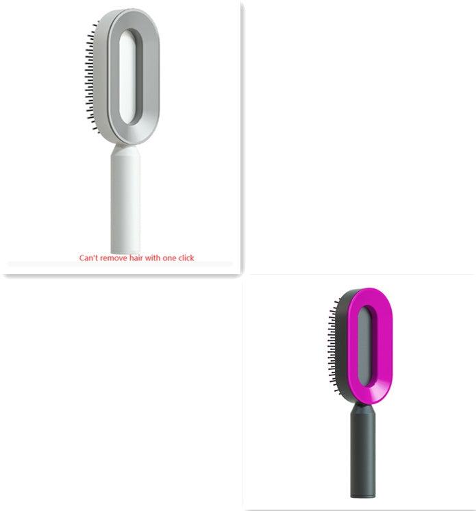 Self-Cleaning Hair Brush with Airbag Massage &amp; Anti-Static Design - Luminessbty