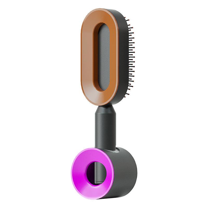 Self-Cleaning Hair Brush with Airbag Massage &amp; Anti-Static Design - Luminessbty