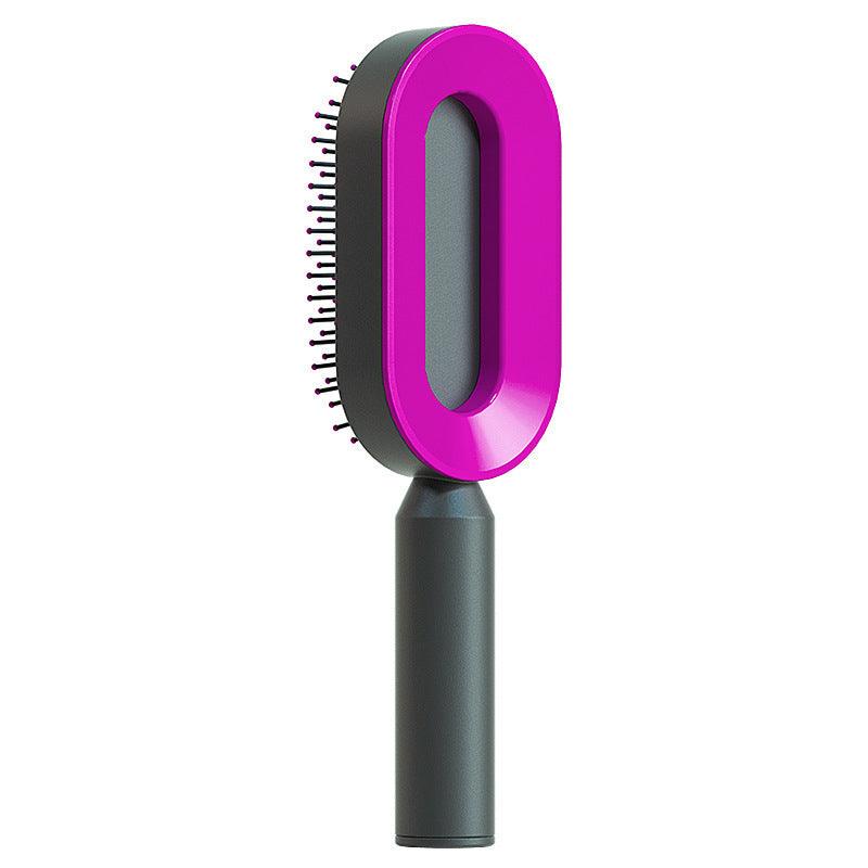 Self-Cleaning Hair Brush with Airbag Massage &amp; Anti-Static Design - Luminessbty