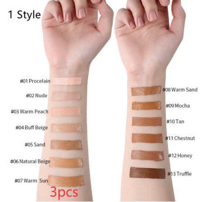 Oil-Control Liquid Foundation - Full Coverage Concealer in 13 Shades - Luminessbty