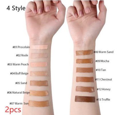 Oil-Control Liquid Foundation - Full Coverage Concealer in 13 Shades - Luminessbty